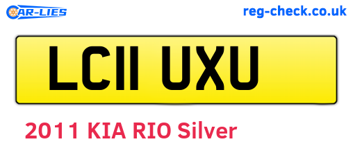 LC11UXU are the vehicle registration plates.