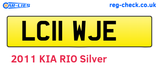 LC11WJE are the vehicle registration plates.