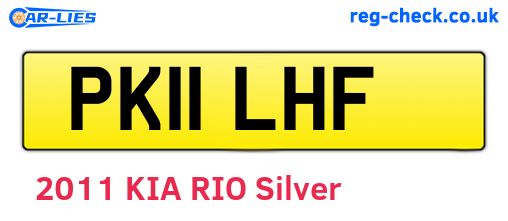 PK11LHF are the vehicle registration plates.