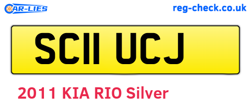 SC11UCJ are the vehicle registration plates.