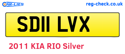SD11LVX are the vehicle registration plates.