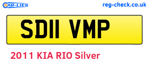 SD11VMP are the vehicle registration plates.