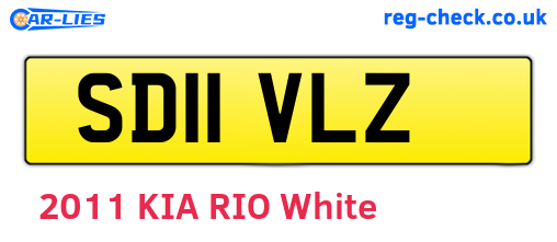 SD11VLZ are the vehicle registration plates.