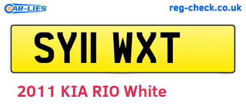 SY11WXT are the vehicle registration plates.