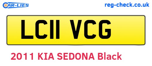 LC11VCG are the vehicle registration plates.