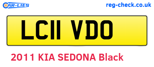 LC11VDO are the vehicle registration plates.