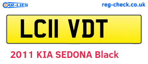 LC11VDT are the vehicle registration plates.
