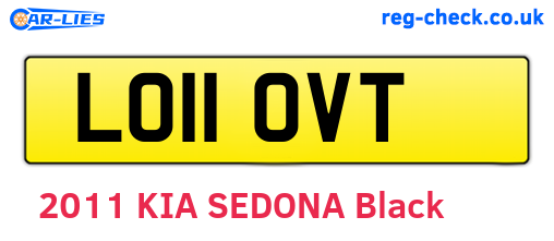 LO11OVT are the vehicle registration plates.