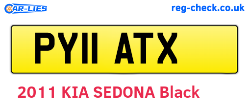 PY11ATX are the vehicle registration plates.