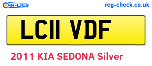 LC11VDF are the vehicle registration plates.