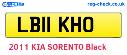 LB11KHO are the vehicle registration plates.