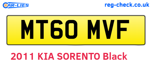 MT60MVF are the vehicle registration plates.
