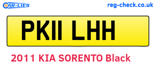 PK11LHH are the vehicle registration plates.