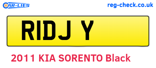 R1DJY are the vehicle registration plates.