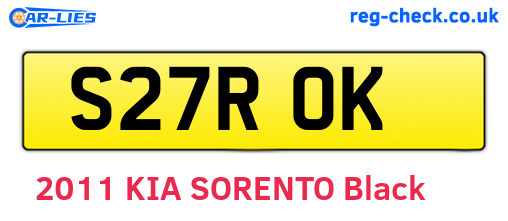S27ROK are the vehicle registration plates.
