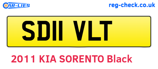 SD11VLT are the vehicle registration plates.