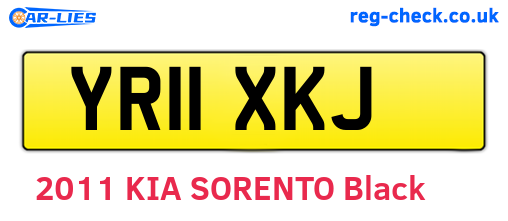 YR11XKJ are the vehicle registration plates.