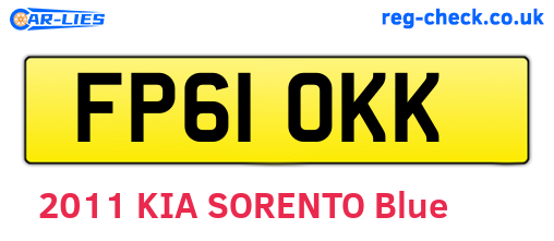 FP61OKK are the vehicle registration plates.