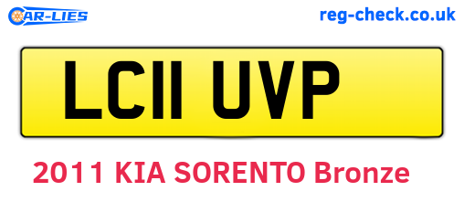 LC11UVP are the vehicle registration plates.
