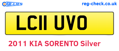 LC11UVO are the vehicle registration plates.