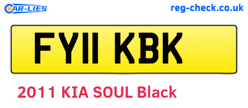 FY11KBK are the vehicle registration plates.