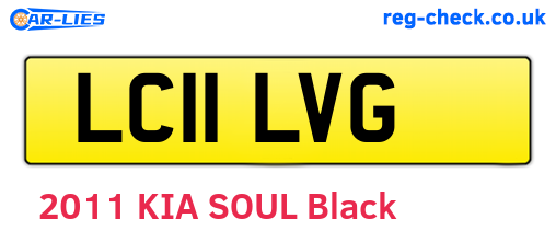 LC11LVG are the vehicle registration plates.