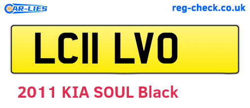 LC11LVO are the vehicle registration plates.