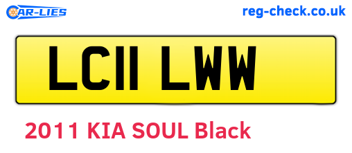 LC11LWW are the vehicle registration plates.