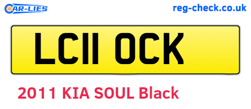 LC11OCK are the vehicle registration plates.