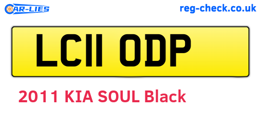 LC11ODP are the vehicle registration plates.