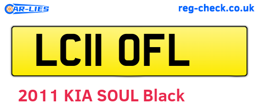LC11OFL are the vehicle registration plates.