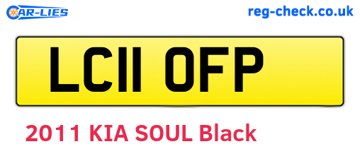 LC11OFP are the vehicle registration plates.