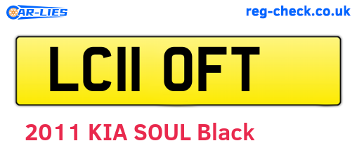 LC11OFT are the vehicle registration plates.