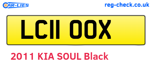 LC11OOX are the vehicle registration plates.