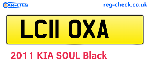 LC11OXA are the vehicle registration plates.
