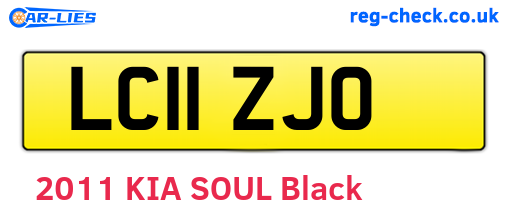 LC11ZJO are the vehicle registration plates.