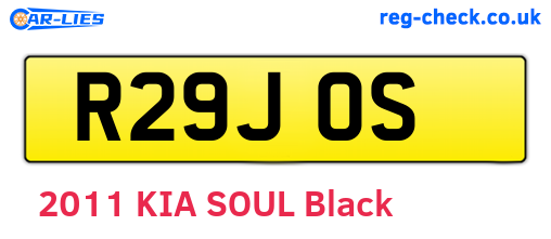 R29JOS are the vehicle registration plates.