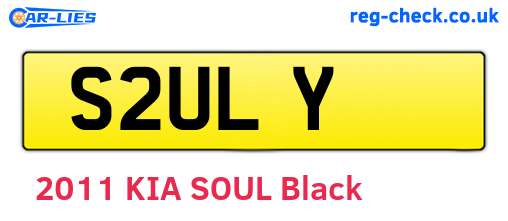 S2ULY are the vehicle registration plates.