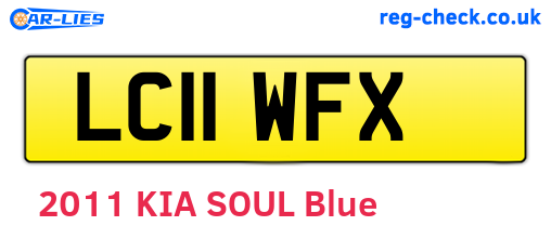 LC11WFX are the vehicle registration plates.