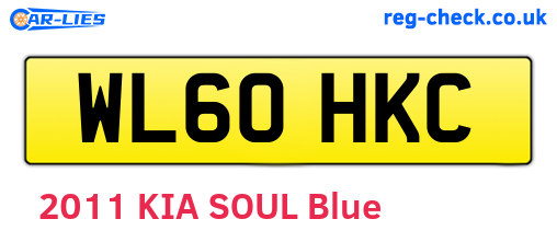 WL60HKC are the vehicle registration plates.