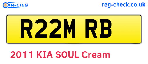 R22MRB are the vehicle registration plates.