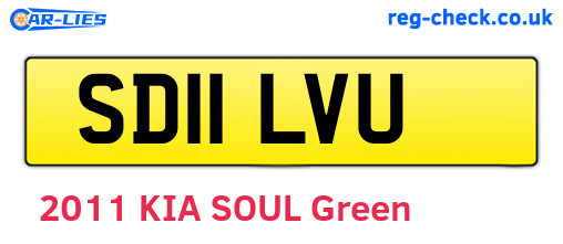 SD11LVU are the vehicle registration plates.
