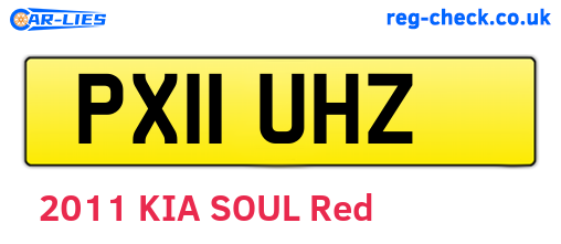 PX11UHZ are the vehicle registration plates.