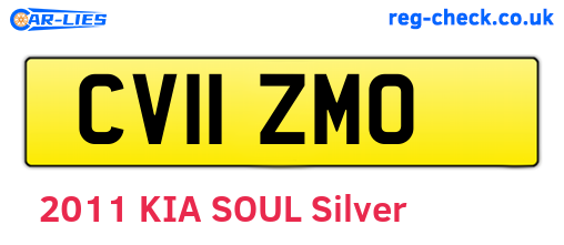 CV11ZMO are the vehicle registration plates.