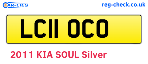 LC11OCO are the vehicle registration plates.