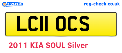 LC11OCS are the vehicle registration plates.