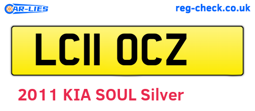 LC11OCZ are the vehicle registration plates.