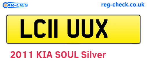 LC11UUX are the vehicle registration plates.