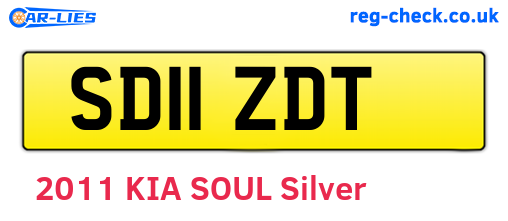 SD11ZDT are the vehicle registration plates.