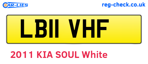 LB11VHF are the vehicle registration plates.